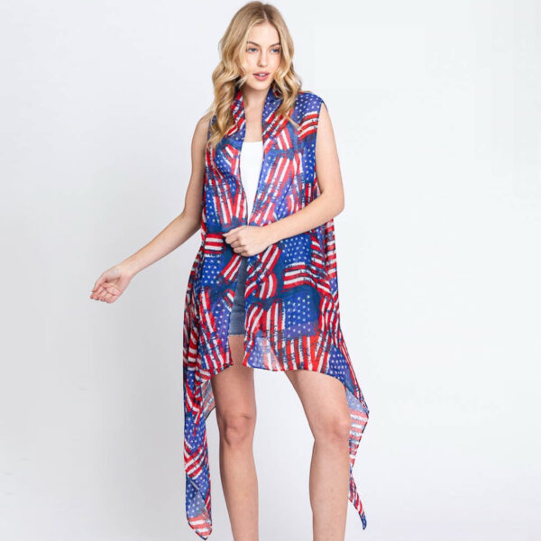 American Flag Poncho